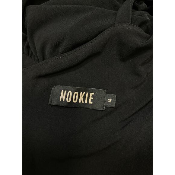 Nookie 'Alyssa' Black Chain Midi Dress Size M - Picture 4 of 5